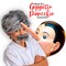 Grey Wig and Mustache - Salt and Pepper Hair Old Person Gr...Wigs and Mustache Old Man Costume Accessories Set for Boys and Girls